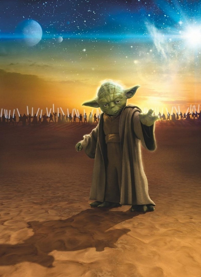 Изображение Обои Komar 4-442 Star Wars Master Yoda 