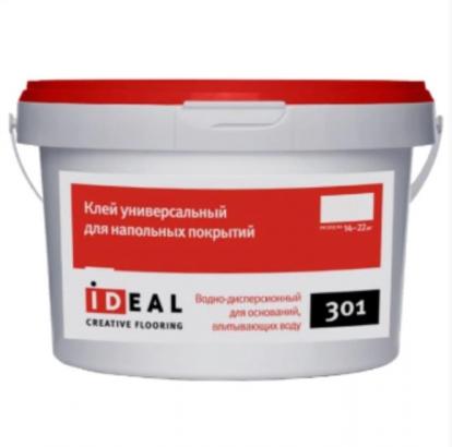 Изображение Паркетная химия Ideal Клей Ideal 301 водно-дисперсионный (7 кг) 