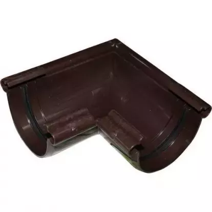 Изображение Для дачи Кровля Угол желоба ПВХ 90° 