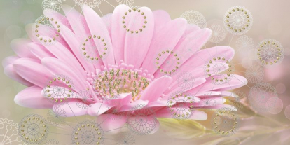 Изображение Керамическая плитка Belleza Декор Мечта песочный цветок 