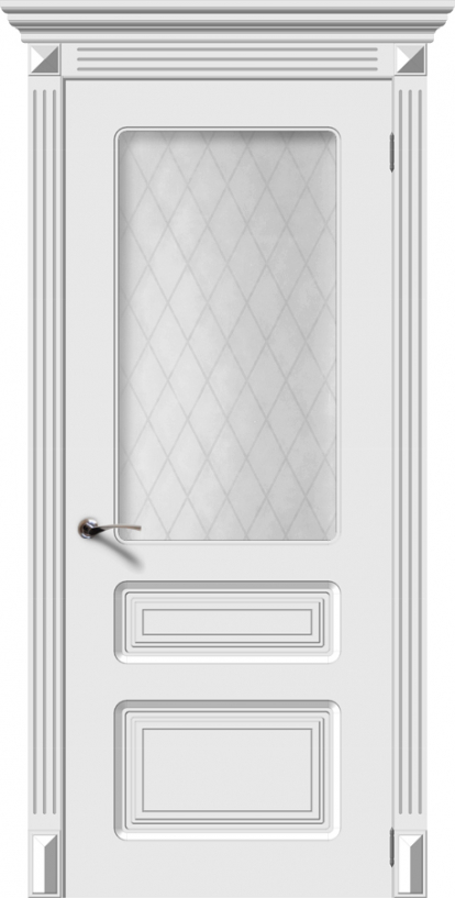 Изображение Двери Межкомнатные Дверное полотно остекленное Трио 