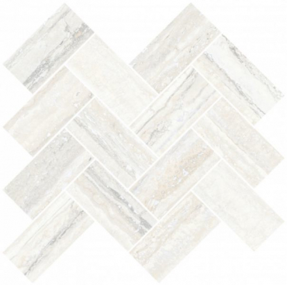 Изображение Керамическая плитка Vitra Декор Шеврон Белый рельеф K945651R 