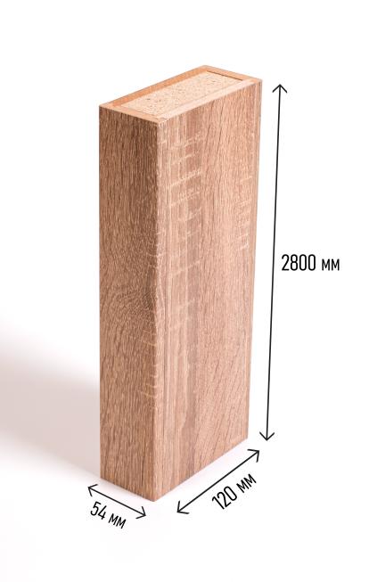 Изображение Стеновые панели МДФ Колонна интерьерная сборная Дуб Винтаж 2800*120*54 мм 