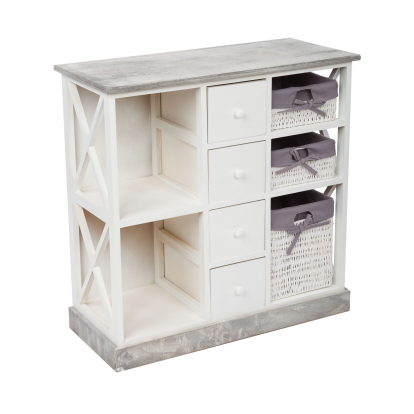 Изображение Мебель ЭкоДизайн Комод с семью ящиками HX15-310SN белый 