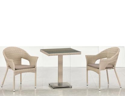 Изображение Мебель Садовая мебель Набор мебели 2+1 T605SWT/Y79C-W85 Latte 2Pcs 