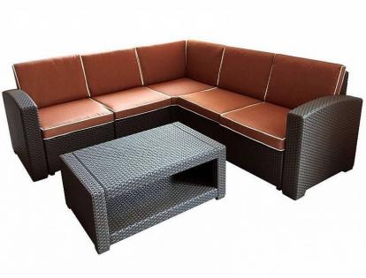 Изображение Мебель Садовая мебель Комплект мебели Rattan Premium Corner венге 