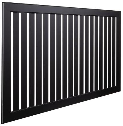 Изображение Радиаторные решетки Экран радиатора реечный Deluxe 90*60 Черный v531962 