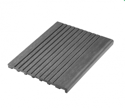 Изображение Для дачи Террасная доска Ступень Unodeck Скала серая полнотелая 