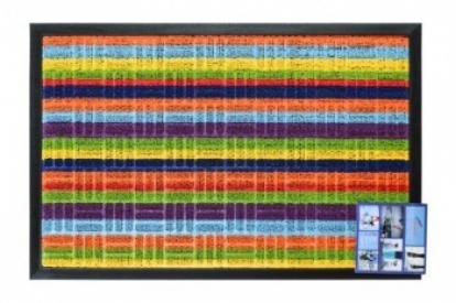 Изображение Грязезащитные покрытия Придверные коврики Коврик придверный LUX SHAHINTEX multi-color 40*60 радуга 