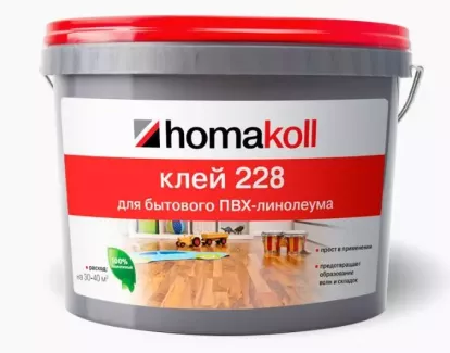 Изображение Паркетная химия Homakoll Клей для бытового линолеума Хомакол 228 