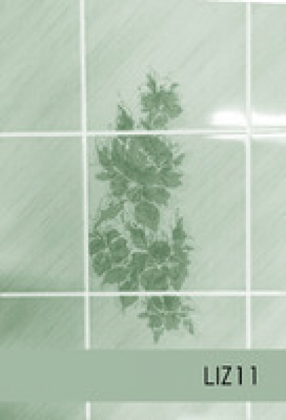 Изображение Стеновые панели Листовые Лилия зелёная плитка 