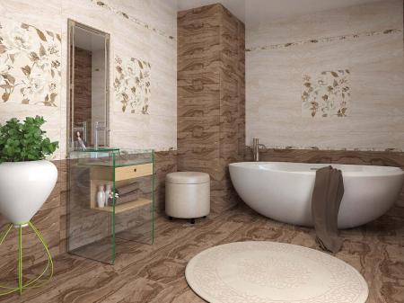 Керамическая плитка для туалета, тип плитки - декор, 3d плитка / объемная с доставкой по России